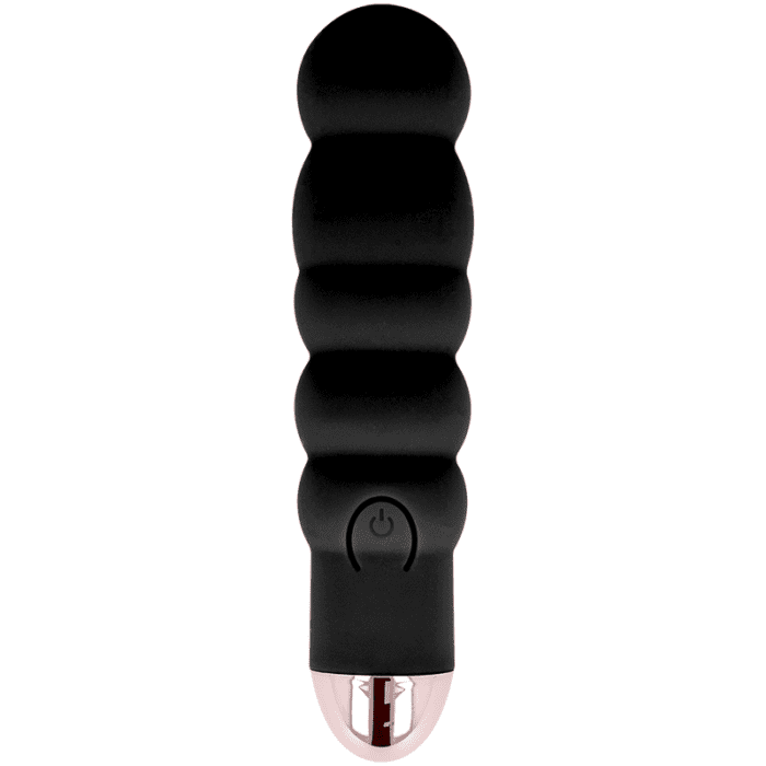 VIBRADOR RECARREGÁVEL DOLCE VITA SEIS PRETO 7 VELOCIDADES