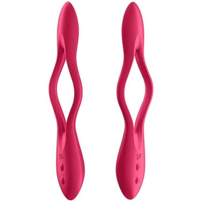 SATISFYER ELASTIC JOY MULTI VIBRADOR - ROJO - Image 2