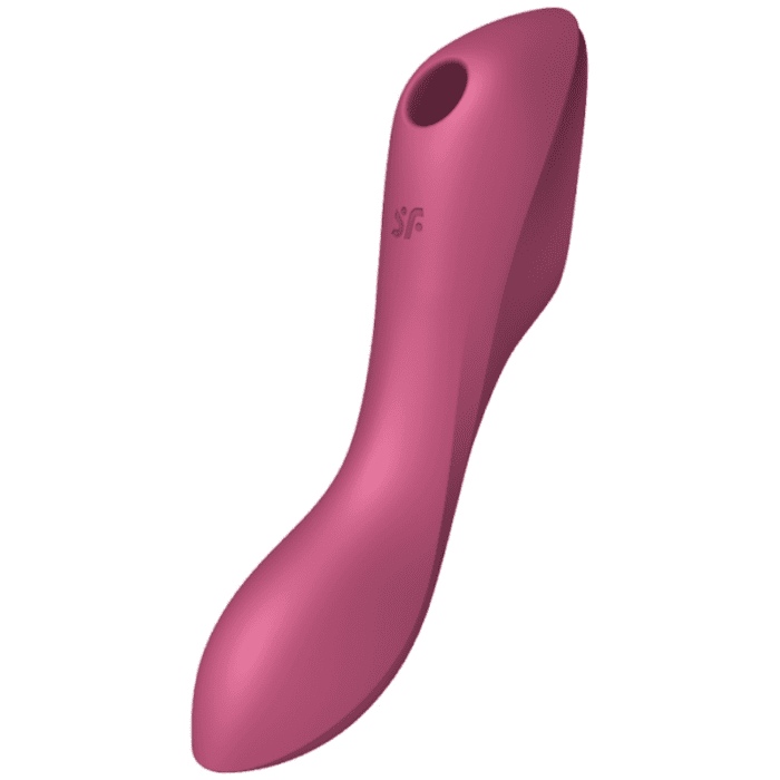 SATISFYER CURVY TRINITY 3 AIR PULSE VIBRADOR - VERMELHO