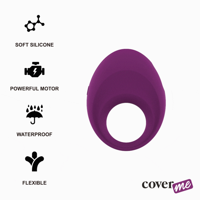 COVERME DYLAN COCK RING RECHAGEABLE 10 SPEED WATERPROOF