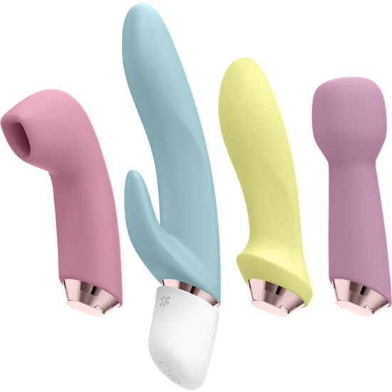 SATISFYER MARVELOUS FOUR - CONJUNTO DE VIBRADOR E PULSO DE AR