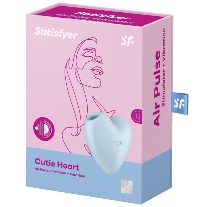ESTIMULADOR E VIBRADOR CARDÍACO SATISFYER BONITO - AZUL - Image 4