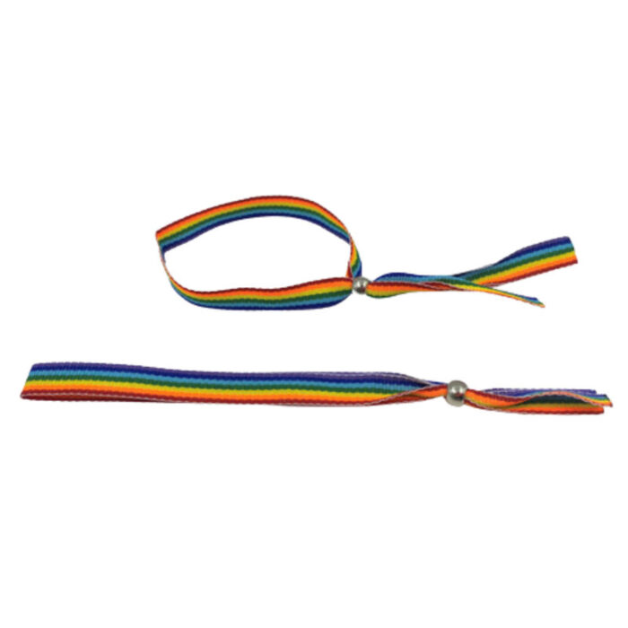 ORGULHO - BANDEIRA LGBT PULSEIRA DE BOLA DE PRATA