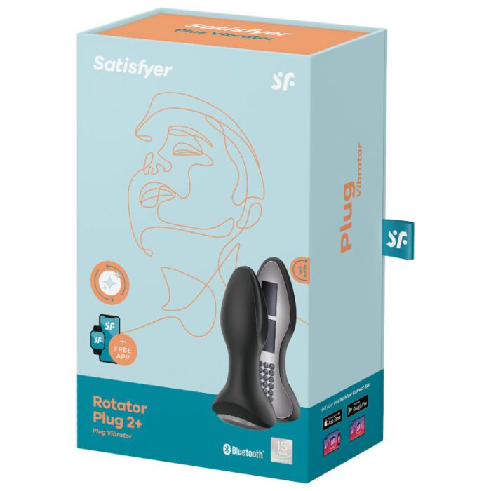 PLUGUE ROTADOR SATISFYER 2+ PLUGUE VIBRATÓRIO - PRETO - Image 5