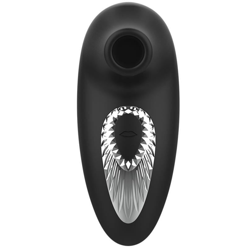 BLACKSILVER – DRAKE DELUXE SUCKING VIBE SILICONE RECHARGEABLE BLACK