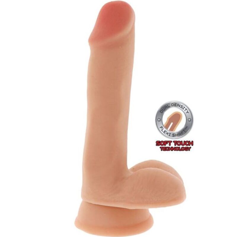 CAIA NA REAL - DILDO DE DUPLA DENSIDADE BOLAS DE 17 CM PELE