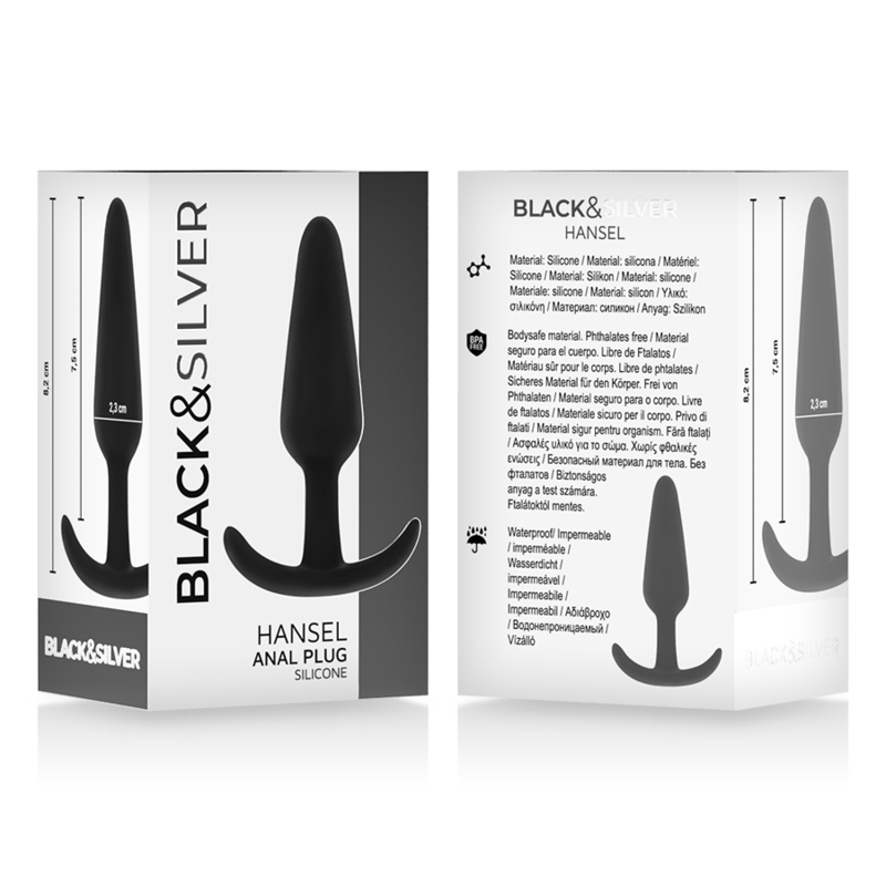 BLACKSILVER - HANSEL SILICONE LOOP ANAL PLUG SIZE S - Image 5