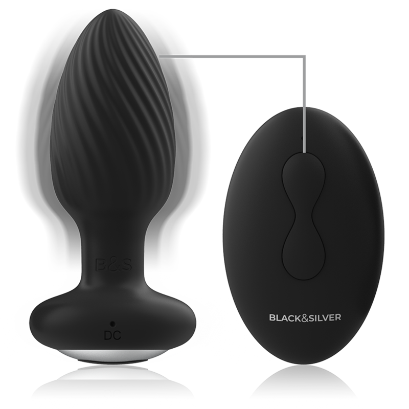 BLACKSILVER - WELLS ANAL PLUG SILICONE REMOTE CONTROL - Image 4