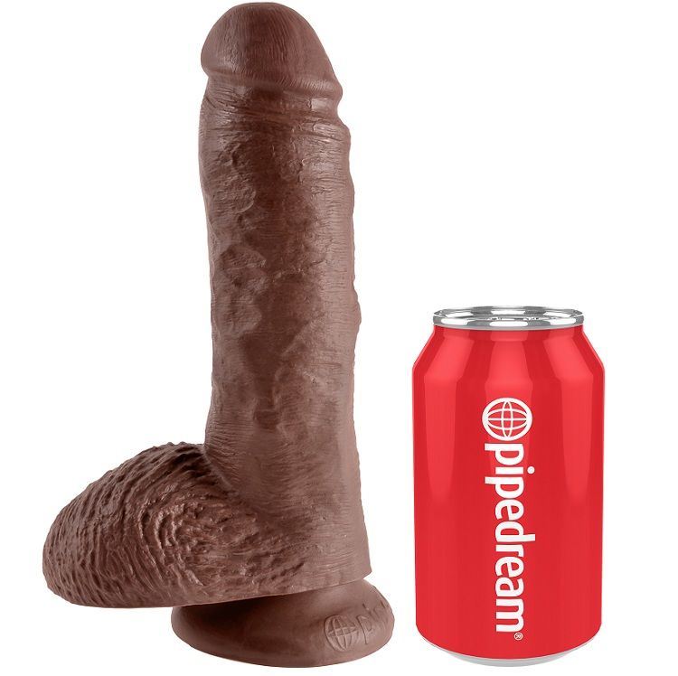 KING COCK 8" PENE REALISTICO MARRON 20.3CM - Image 3