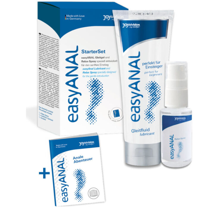 CONJUNTO DE INICIALIZAÇÃO EASY ANAL LUBRICANTE + RELAX SPRAY