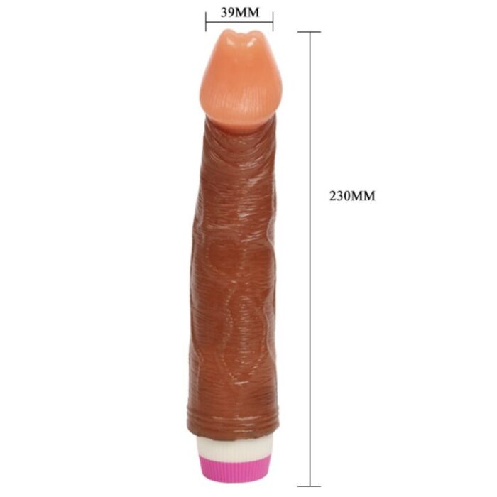 WAVES OF PLEASURE VIBRADOR REALÍSTICO MARRON 23 CM - Image 5