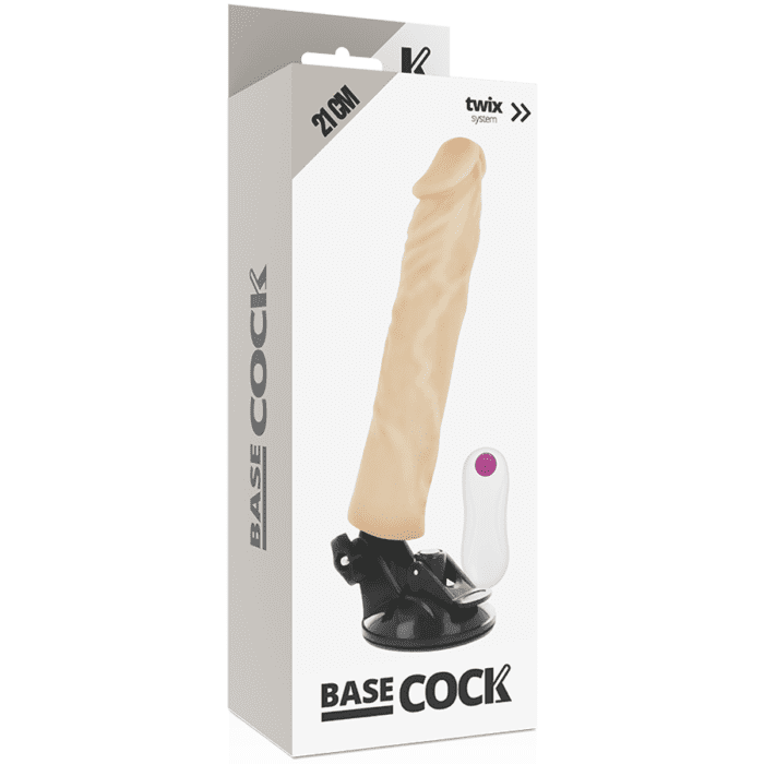 BASECOCK - VIBRADOR REALÍSTICO CONTROLE REMOTO NATURAL 21CM - Image 5