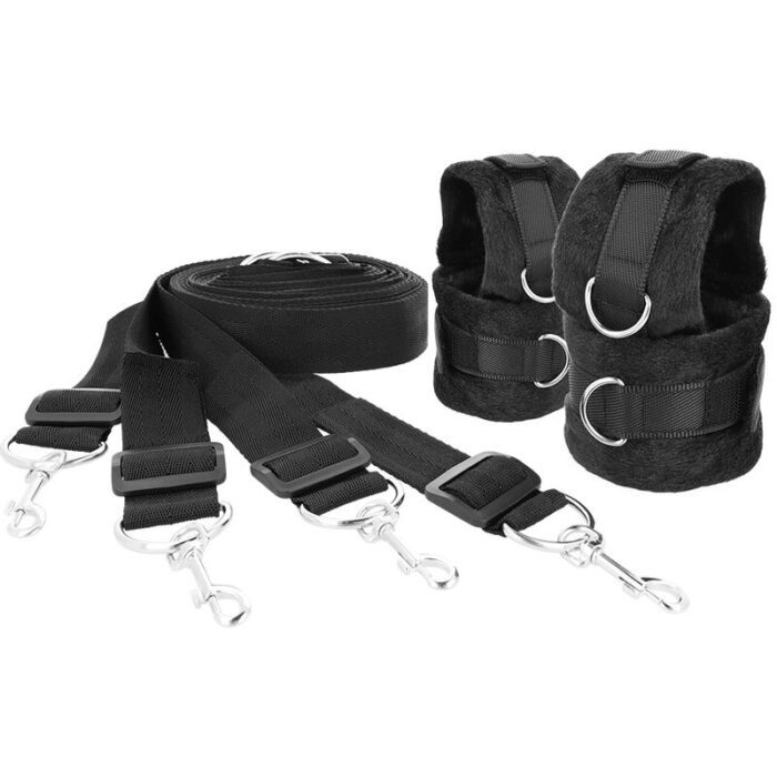 DARKNESS INTERLACE OVER AND UNDER BED RESTRAINT SET - Image 2