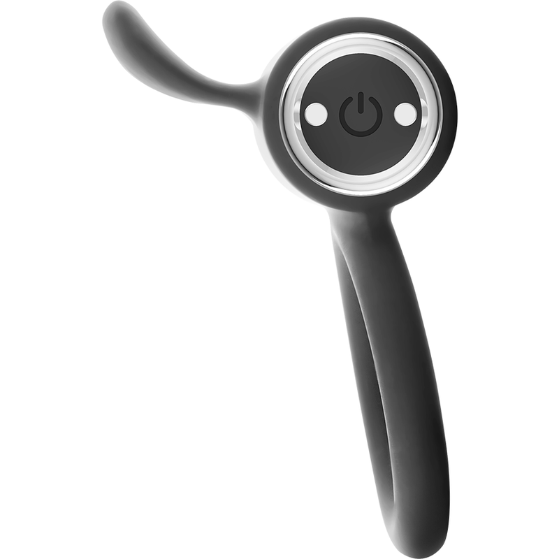 BLACKSILVER CAMERON RECHARGEABLE VIBRATING RING SILVER - Image 3