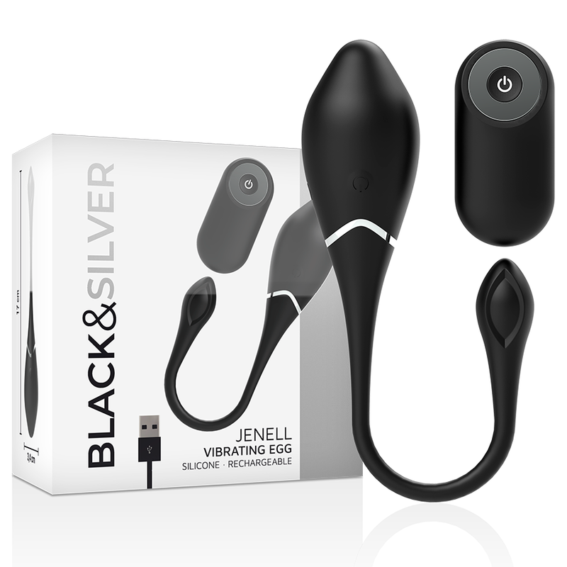 BLACKSILVER JENELL RECHARGEABLE VIBRATING EGG - Image 3