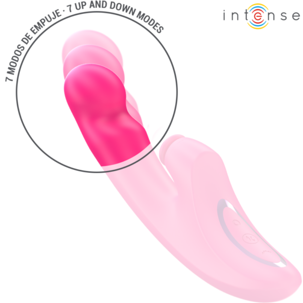 INTENSE - EMI VIBRADOR 13,5 CM MULTIFUNÇÃO 3 EM 1 10 VIBRAÇÕES ROSA - Image 3