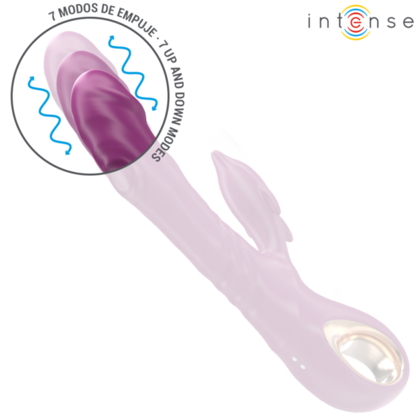 INTENSE - HALLE VIBRADOR MULTIFUNCIONAL COM LÍNGUA ESTIMULANTE DE GOLFINHOS ROXO - Image 3