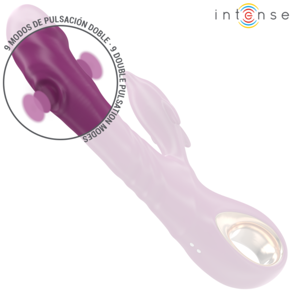 INTENSE - HALLE VIBRADOR MULTIFUNCIONAL COM LÍNGUA ESTIMULANTE DE GOLFINHOS ROXO - Image 4