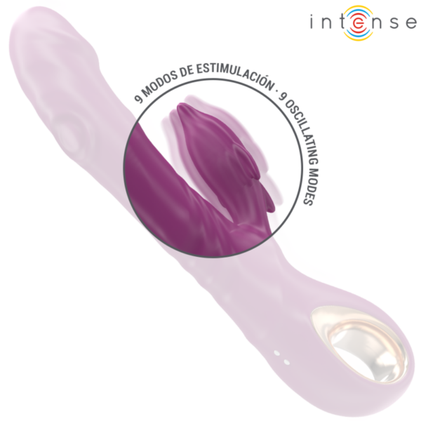 INTENSE - HALLE VIBRADOR MULTIFUNCIONAL COM LÍNGUA ESTIMULANTE DE GOLFINHOS ROXO - Image 5