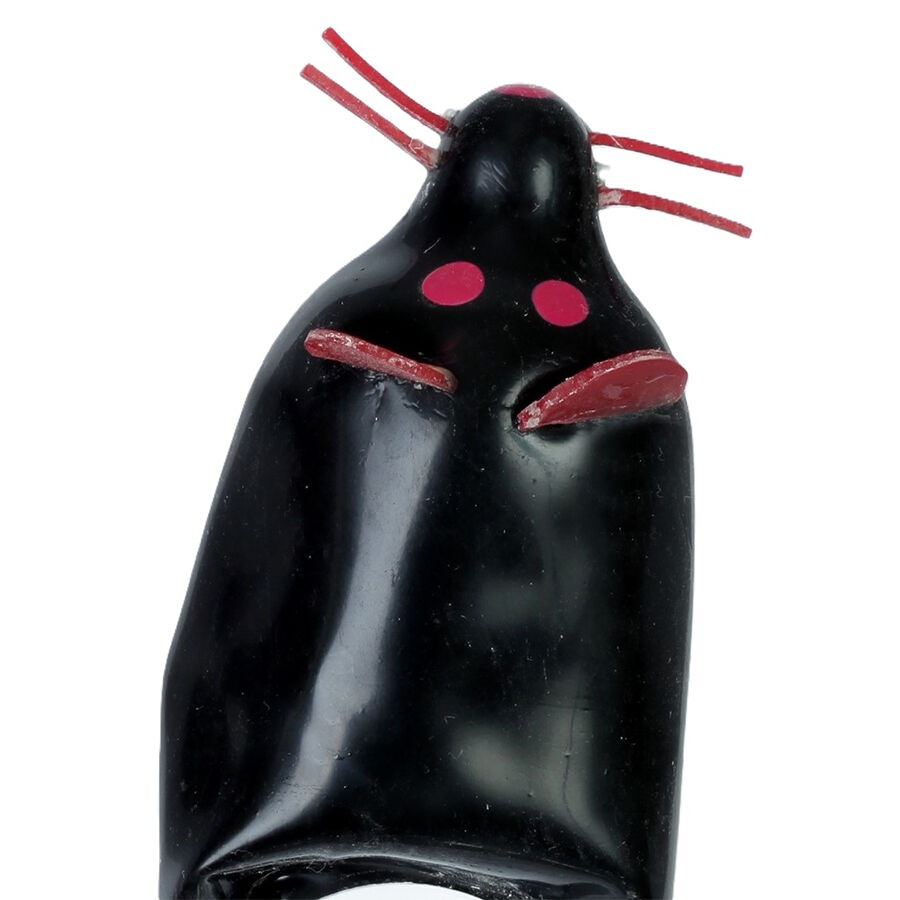 CONDOMERIE - PRESERVATIVOS NOVIDADES PINTADOS À MÃO BLACK MOUSE