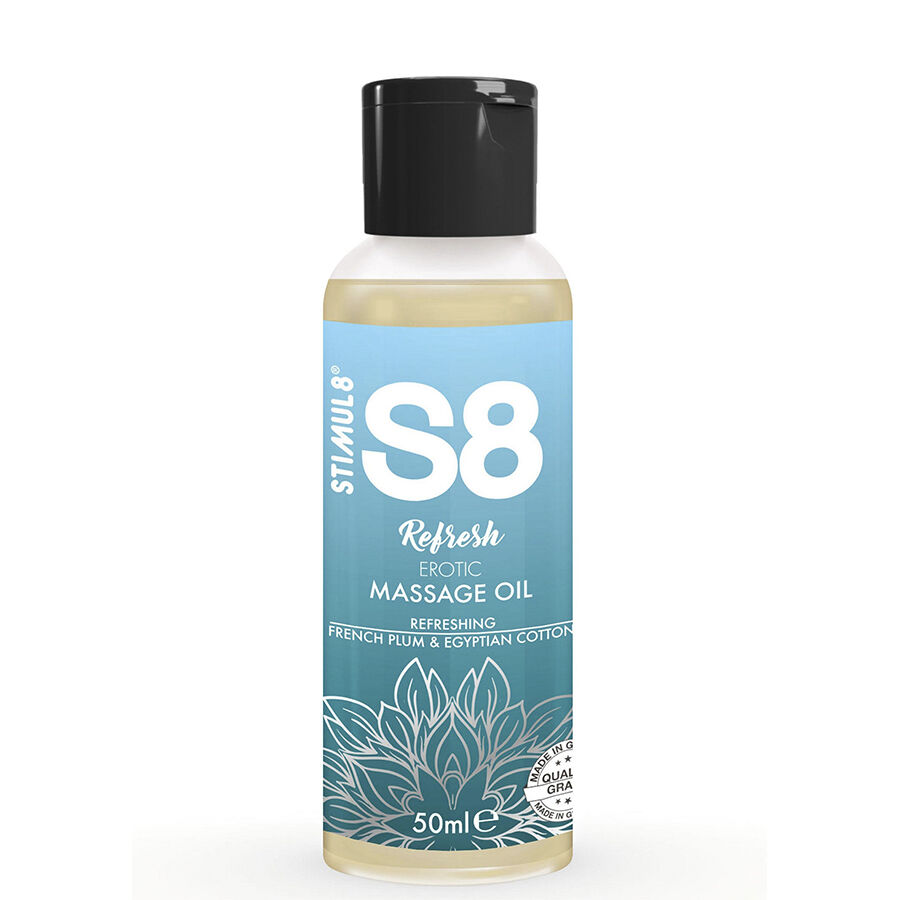 STIMUL8 - S8 REFRESH ÓLEO DE MASSAGEM ERÓTICO DE ALGODÃO 50 ML