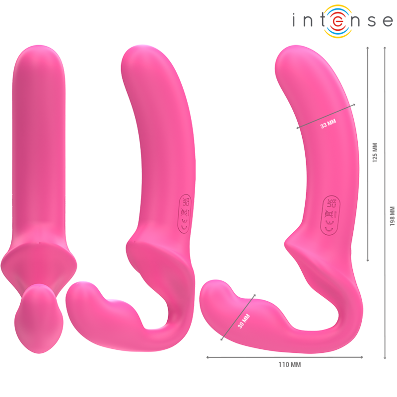 INTENSE - AMY VIBRADOR DUPLO 20 CM ROSA CONTROLE REMOTO - Image 3