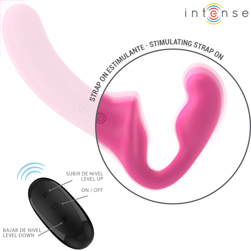 INTENSE - AMY VIBRADOR DUPLO 20 CM ROSA CONTROLE REMOTO - Image 4