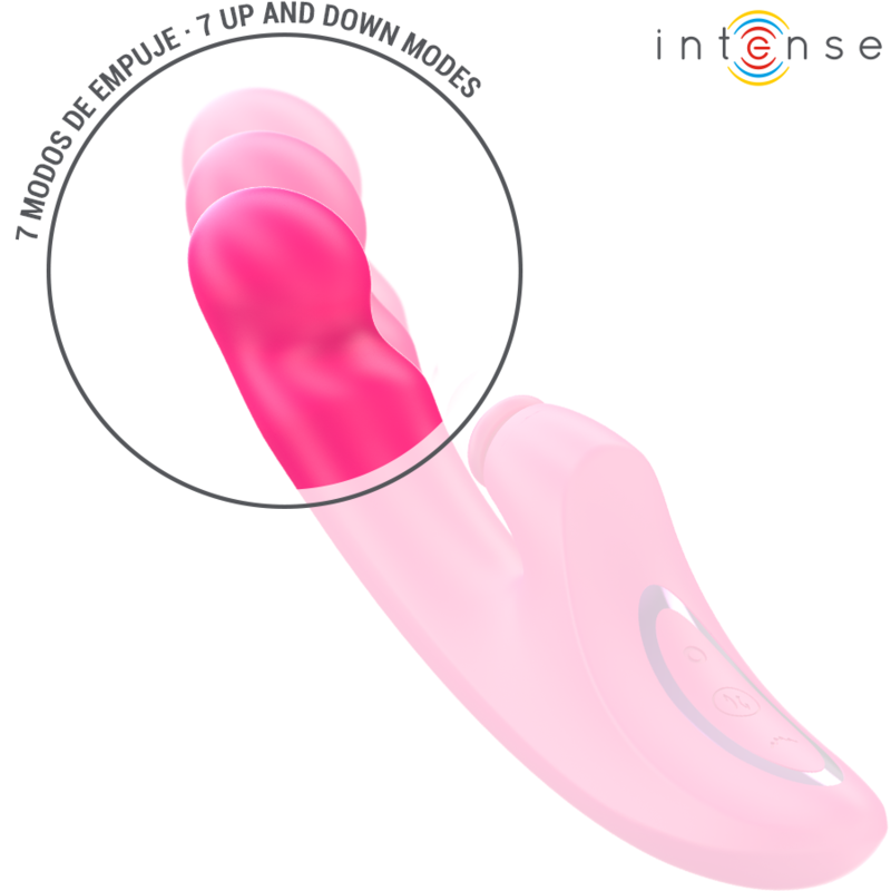 INTENSE - VIBRADOR EMI 13,5 CM MULTIFUNCIONAL 3 EM 1 10 VIBRAÇÕES ROSA - Image 4