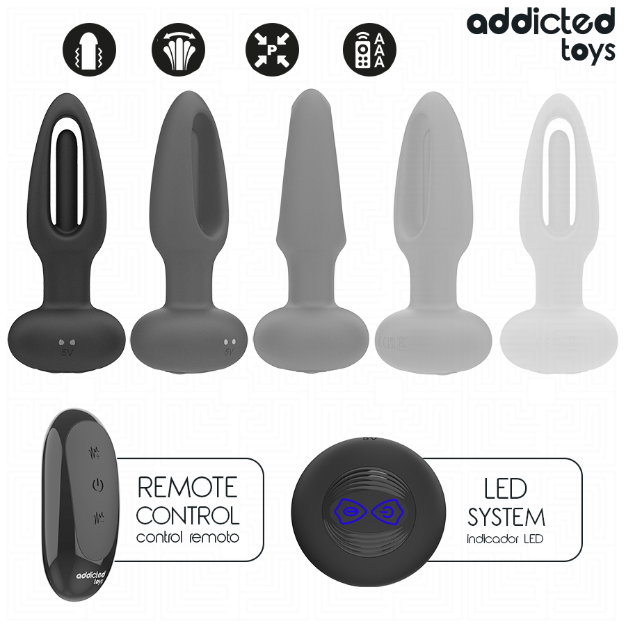ADDICTED TOYS - PLUG ANAL COM LÍNGUA VIBRATÓRIA E CONTROLE REMOTO - Image 4