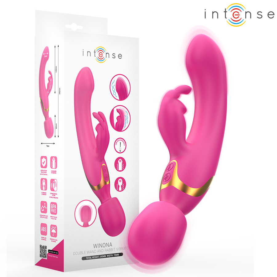 INTENSE - WINONA DUPLO VIBRADOR COELHO E VARINHA