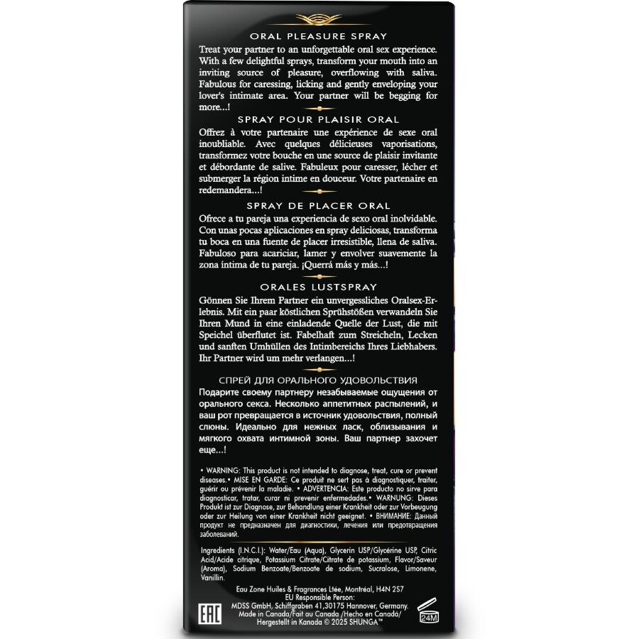 SHUNGA - SPRAY ORAL SEDUTOR DE PRAZER COM SABORES DE FRUTAS EXÓTICAS 20 ML - Image 4