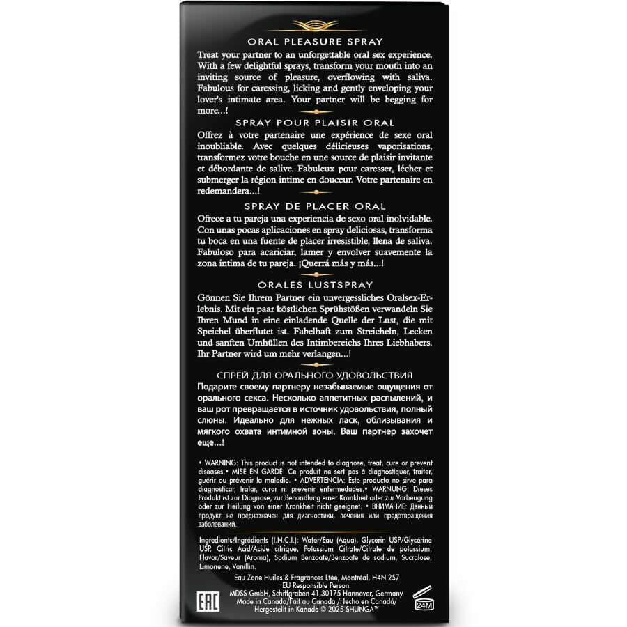 SHUNGA - SPRAY ORAL SEDUTOR DE PRAZER WAVES COM SABOR MELANCIA 20 ML - Image 4