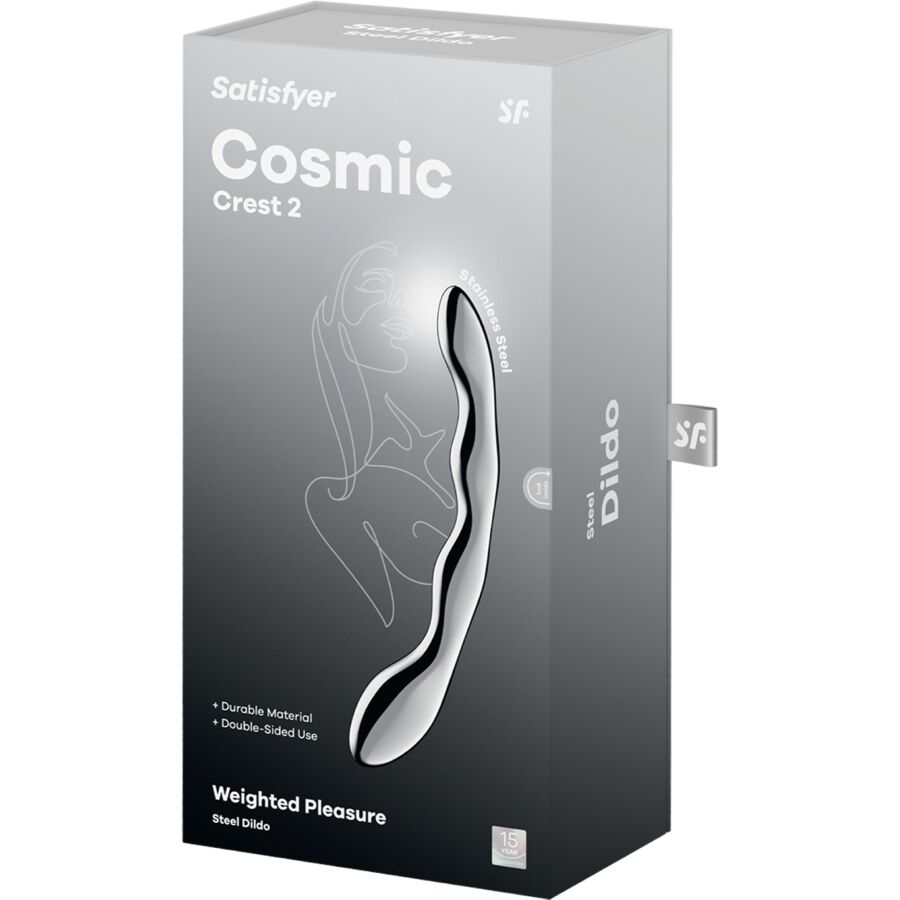 SATISFYER - COSMIC CREST 2 DILDO DE AÇO INOXIDÁVEL COM DUAS EXTREMIDADES - Image 5