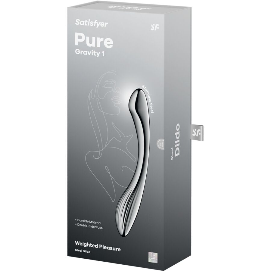 SATISFYER - PURE GRAVITY 1 DILDO DE AÇO INOXIDÁVEL COM DUAS EXTREMIDADES - Image 5