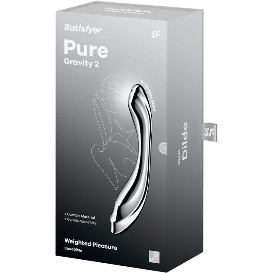 SATISFYER - PURE GRAVITY 2 DILDO DE AÇO INOXIDÁVEL COM DUAS EXTREMIDADES - Image 5