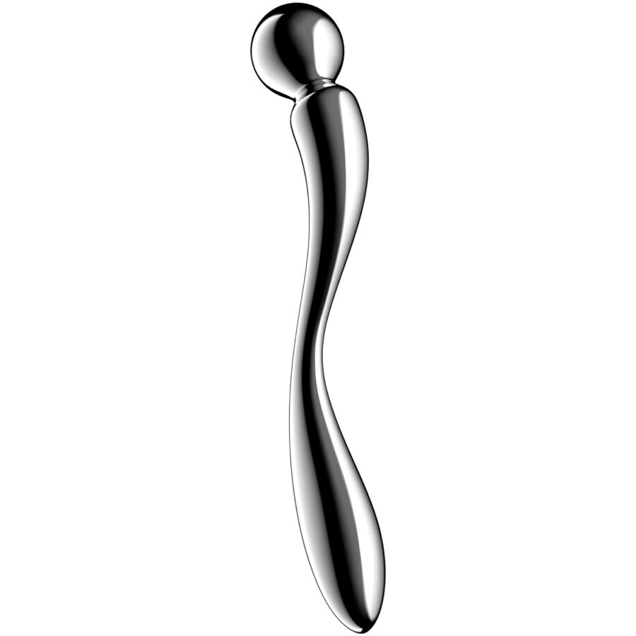 SATISFYER - STAR FORCE 2 DILDO DE AÇO INOXIDÁVEL COM DUAS EXTREMIDADES