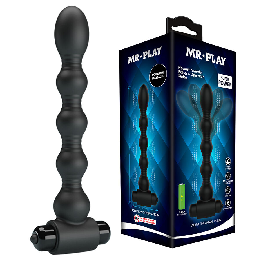 MR PLAY - MASSAGEADOR DE PLUG ANAL VIBRATÓRIO