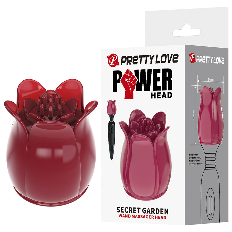 PRETTY LOVE - SECRET GARDEN CABEÇA DE MASSAGEM ROSA