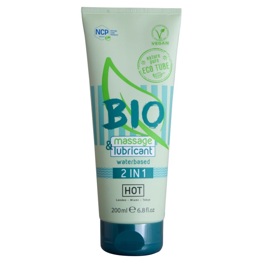 HOT - BIO MASSAGE LUBRIFICANTE À BASE DE ÁGUA 2 EM 1 200 ML