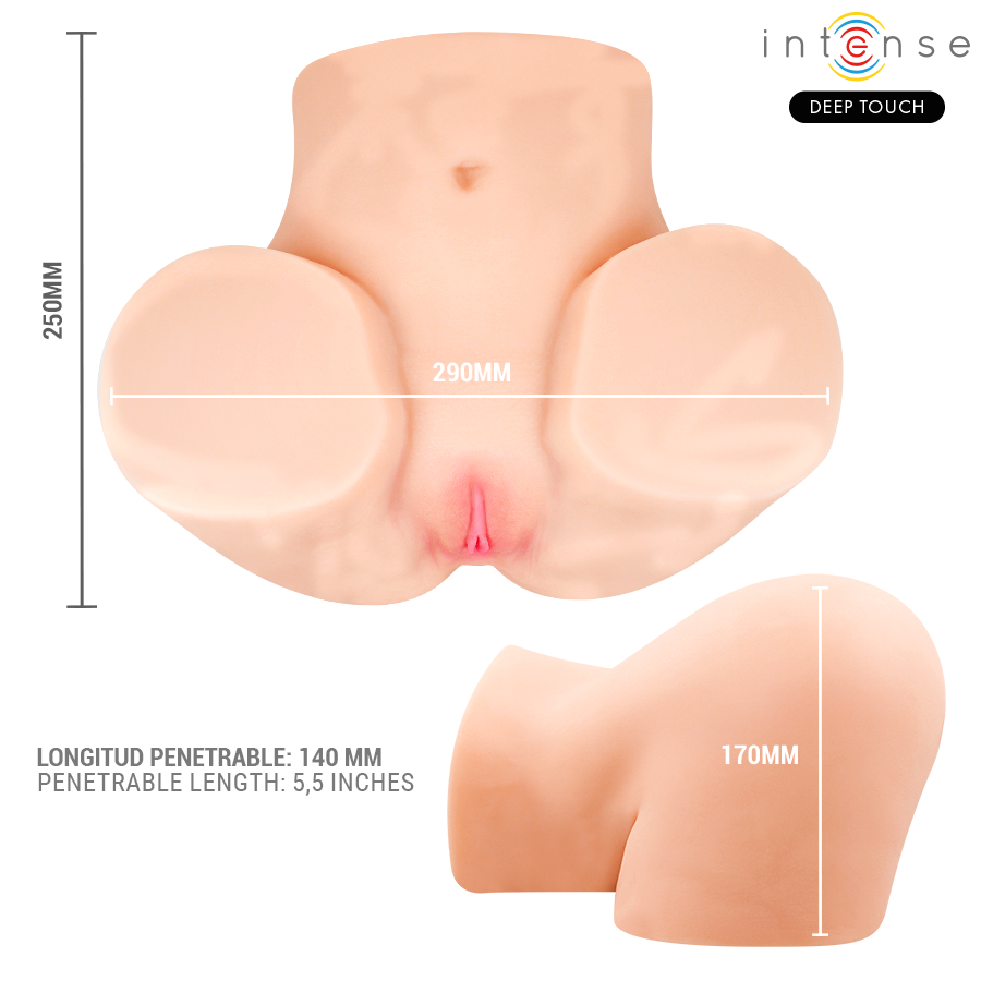 INTENSE DEEP TOUCH - MASTURBADOR ANAL E VAGINAL GINGER COM EFEITOS DE SUCÇÃO, CALOR, VIBRAÇÃO E VOZ, COM CONTROLE REMOTO, 5,3 KG - Image 5