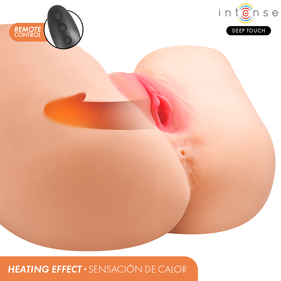 INTENSE DEEP TOUCH - MASTURBADOR ANAL E VAGINAL JULIA COM SUCÇÃO, CALOR, VIBRAÇÃO E EFEITOS DE VOZ COM CONTROLE REMOTO 9 KG - Image 4