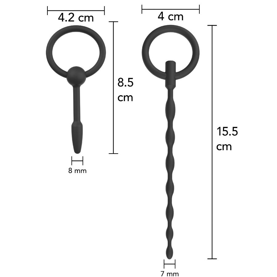 HIDDEN DESIRE - EXTREME STARTER CONJUNTO DE PLUGS URETRAIS 2 UNIDADES - Image 4